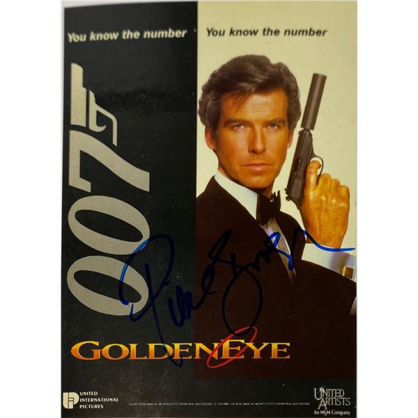 Pierce Brosnan Autograph  Autograph Signed Postcard