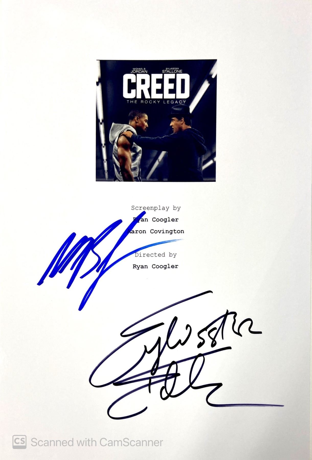 Autograph Signed Script Cover Creed