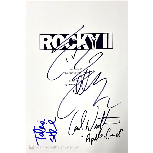 Autograph Signed Script Cover Rocky II