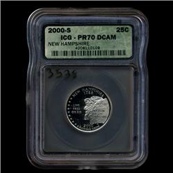 2000S US NH Quarter Graded PR70 (COI-3538)