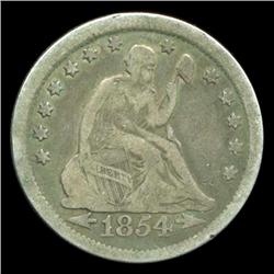 1854 Seated Quarter Better Grade (COI-4326)