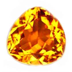 16.4ct Golden Yellow Trillion Cut Citrine FLAWLESS (GEM-10514A)