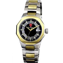 New Lamborghini Mens CHRONO Style Watch Retail 18K/SS $2995 (WAT-107)
