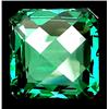 Image 1 : 49.25ct Exquisite Octagon Checkerboard Green Quartz FLAWLESS (GEM-11533)