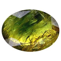 5.09ct Ultra Rare Natural Yellow Green Sapphire Oval VS/SI (GEM-10985)