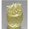 Image 1 : 6.86ct Hand Carved Light Yellow Quartz Pineapple (GEM-11308)