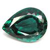 Image 1 : 19.49ct Dazzling Pear Cut Intense Green Brazil Quartz FLAWLESS (GEM-12076)
