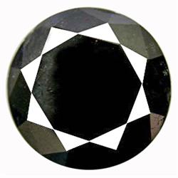 5.24ct Excellent Deep Black Natural Diamond Round (GEM-11889)