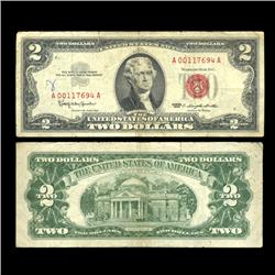 1953A $2 Silver Certificate Nice Condition SCARCE (COI-4717)