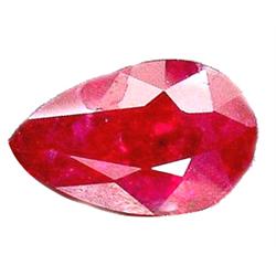 0.89ct Fantastic Pear Cut Red Pink Ruby Africa (GEM-11268)