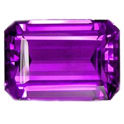 27.65ct Remarkable Octagon Purple Amethyst FLAWLESS (GEM-11314)