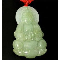 53.40ct Natural Jade Female Buddha Pendant (JEW-1255)