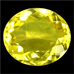 9.1ct Luxurious Oval Cut Yellow Citrine Brazil AAA Rare FLAWLESS (GEM-11026)