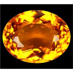 17.25ct Oval Cut Golden Yellow Citrine FLAWLESS (GEM-11435)