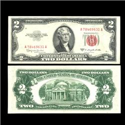 1953C $2 Silver Certificate Crisp Circulated SCARCE (COI-4715)