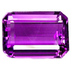 31.55ct Splendid Octagon Purple Amethyst FLAWLESS (GEM-11781)