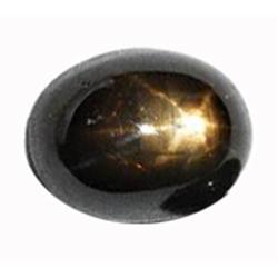 1.5ct Oval Cabochon Black Star Sapphire (GEM-11452A)