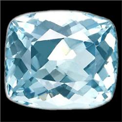 5.81ct Blazing Sky Blue Natural Aquamarine AAA Cushion VVS (GEM-11763)