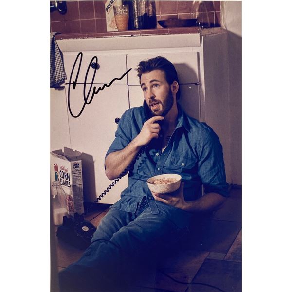 Autograph Signed Chris Evans Photo