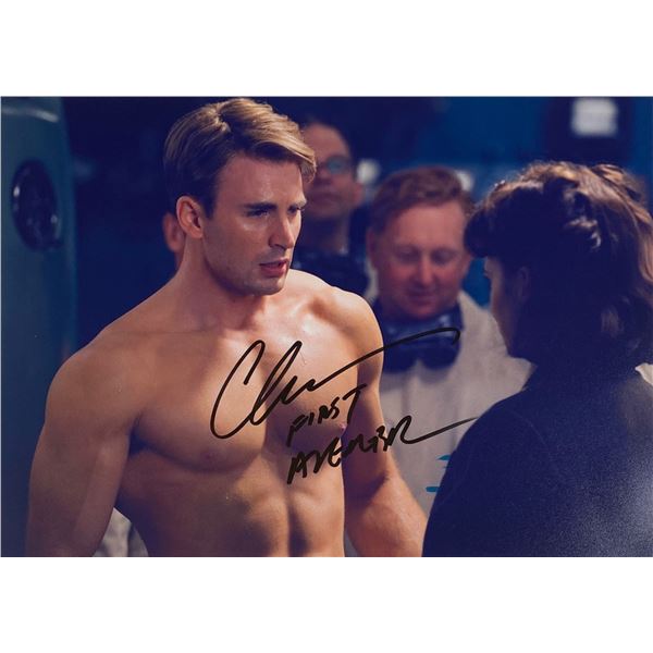 Autograph Signed Chris Evans Photo