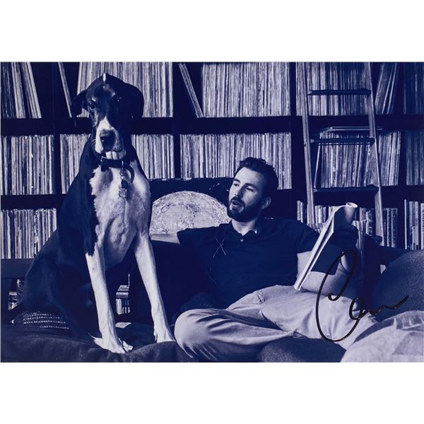 Autograph Signed Chris Evans Photo