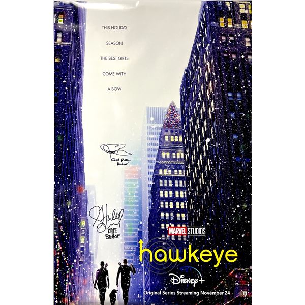 Signed Hawkeye Poster Beckett