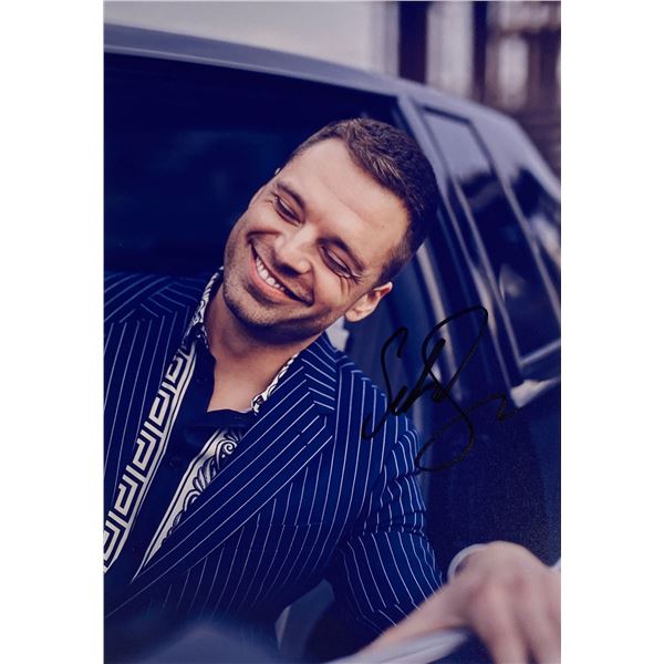 Autograph Signed Sebastian Stan Photo