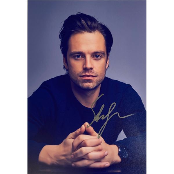 Autograph Signed Sebastian Stan Photo