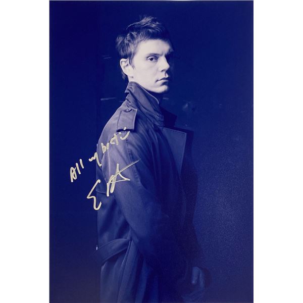 Autograph Signed Evan Peters Photo