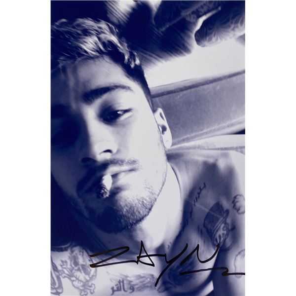 Autograph Signed Zayn Malik Photo