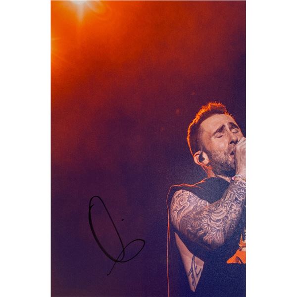 Autograph Signed  Adam Levine Photo