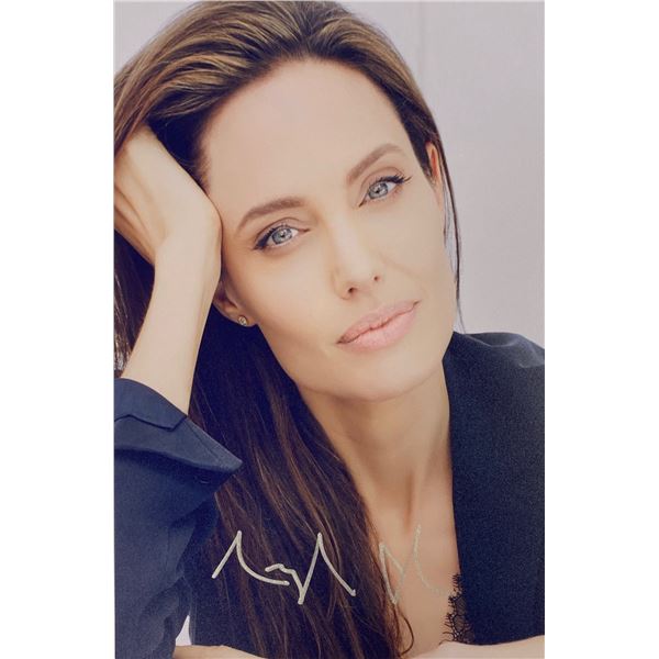 Autograph Signed Angelina Jolie Photo