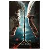 Image 1 : Harry Potter Deathly Hallow Pt 2 Poster Daniel Radcliffe Ralph Fiennes J.K.Rowling Autographed Signe