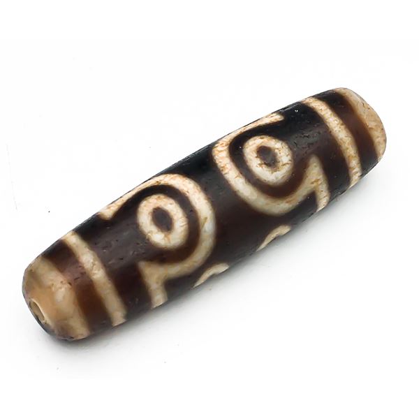 Tibet Amulet gZi Beads Pendant with rare 8-eyes pattern