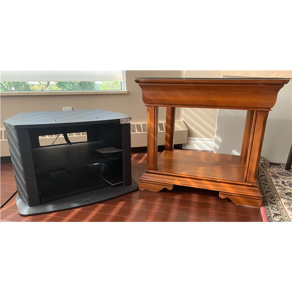 TV Stand and Quality Side Table 23" Wide x 24" Long x 27" Tall