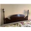 Image 2 : Solid Quality Wooden Bedroom Set Bed is 86" Long x 80" Wide x 30" Long Plus Two Side Tables