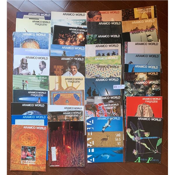 Large Stack of Aramco Magazines