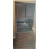 Image 1 : Solid Wooden Desk With Detachable Hutch 35" Wide x 81" Tall x 22" Wide