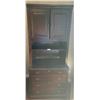 Image 2 : Solid Wooden Desk With Detachable Hutch 35" Wide x 81" Tall x 22" Wide