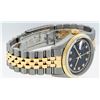 Image 4 : Rolex Mens 2 Tone Black VS Diamond 36MM Oyster Perpetual Datejust Wristwatch