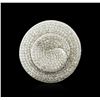 Image 2 : 14KT White Gold 3.62 ctw Diamond Ring