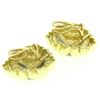 Image 4 : 14k Yellow Gold 1.80 ctw Diamond Triangular Earrings