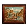 Image 1 : Silk/Wool Embroidery Scene, 18th Century.