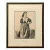 Image 2 : Three Framed Works: A Lady, Two Children, and a Peddler.