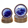 Image 1 : Set of 25 Copeland Gilt-rimmed Plates.