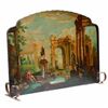 Image 1 : Classical Scene Painted Fire Screen.