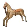 Image 1 : Carousel Horse with Red-Painted Saddle.