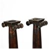 Image 2 : Pair of Patinated Bronze Obelisks.