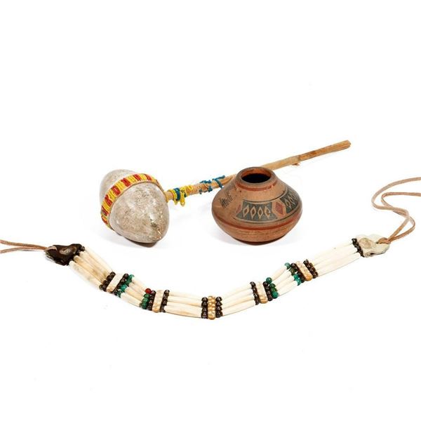 Group of Three Native American Items.