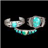 Image 1 : Group of Three Navajo Cuff Bracelets.